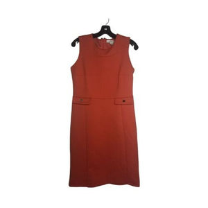 Liz Claiborne Long Red Dress Size Small With Pockets And Sleeveless